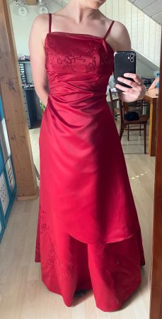 Rotes Abendkleid, Grösse 36 festlich & elegant
