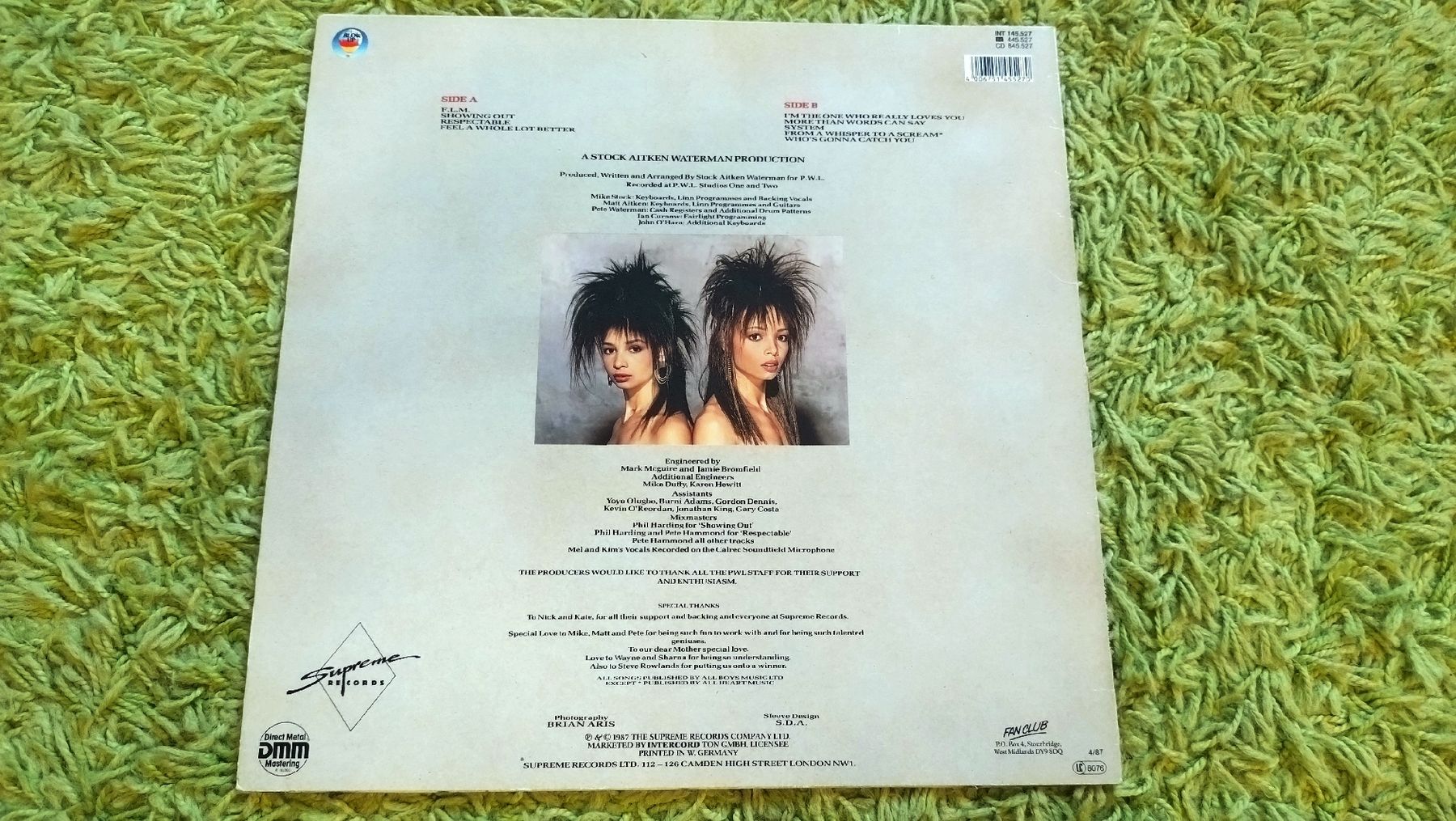 Schallplatten: Disque vinyle Mel & Kim "Showing Out" White VG+ – Gebraucht aus Farvagny-le-Grand von LaCaverne 1