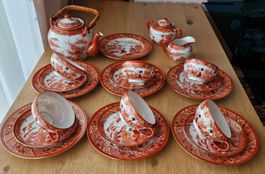Edles Japanisches Porzellanservice, Lithophanie, Vintage,Top