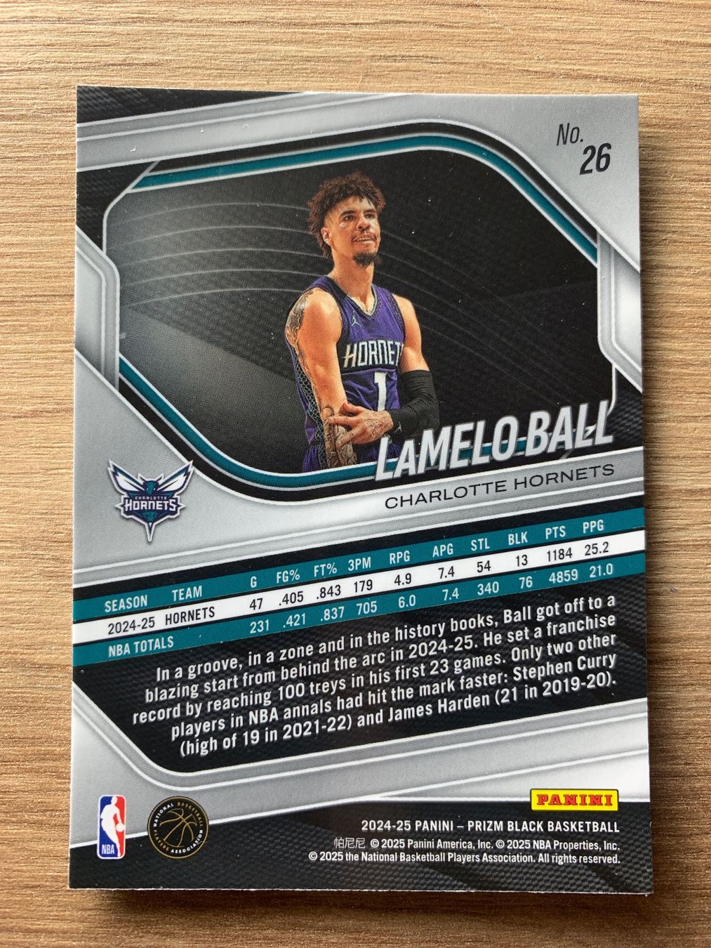 Nba Carte collezionabili: NBA Lamelo Ball Prizm Black 24/25 – Usato da Netstal venduto da Clutch79Cardz 1
