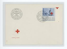 100 Jahre Rotes Kreuz FDC mit Blockausschnitt