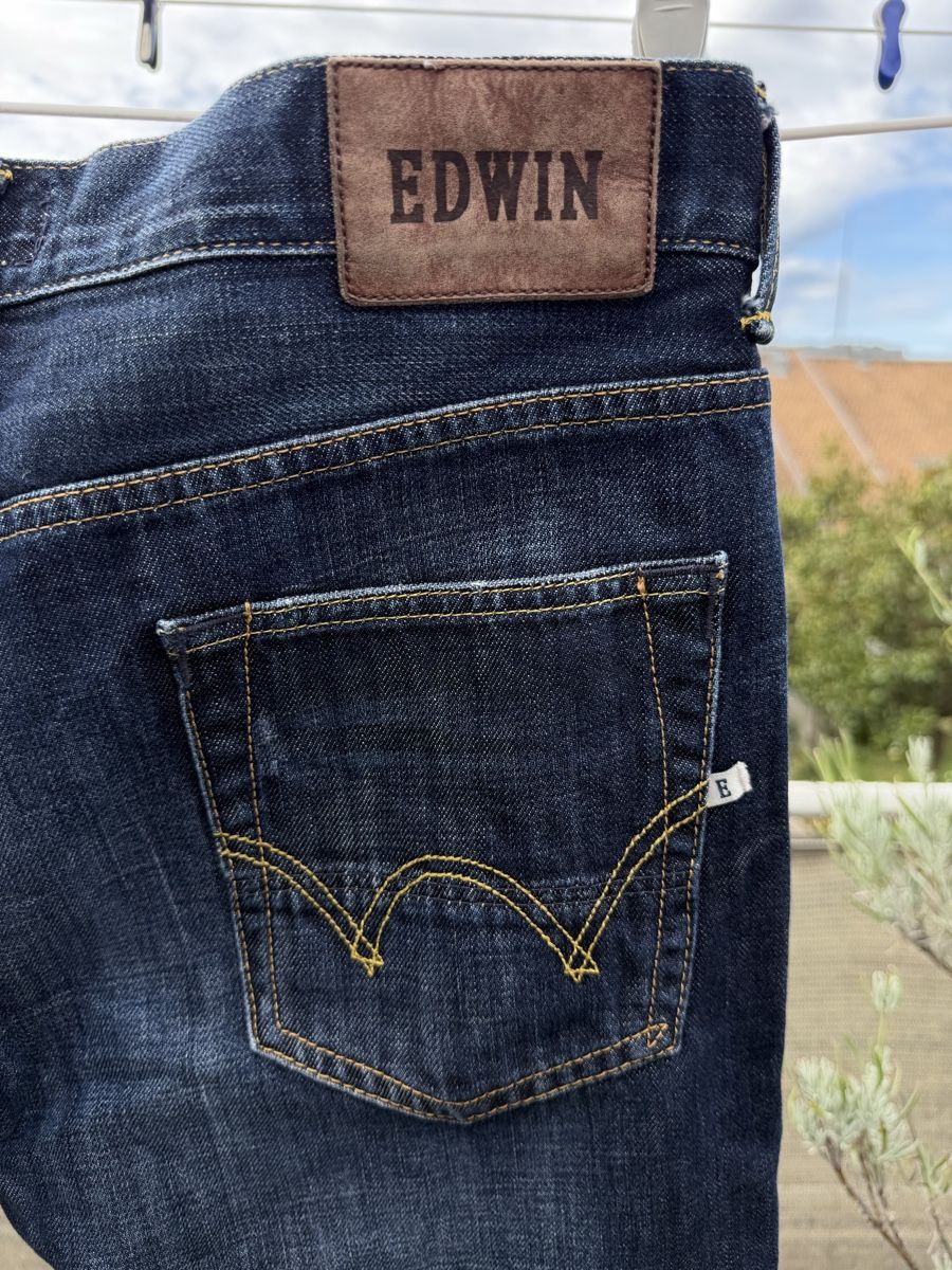 Edwin Jeans: Edwin ED-80 / slim tapered/ 33 x 32 – Usato da La Tour-de-Peilz venduto da manattma 4