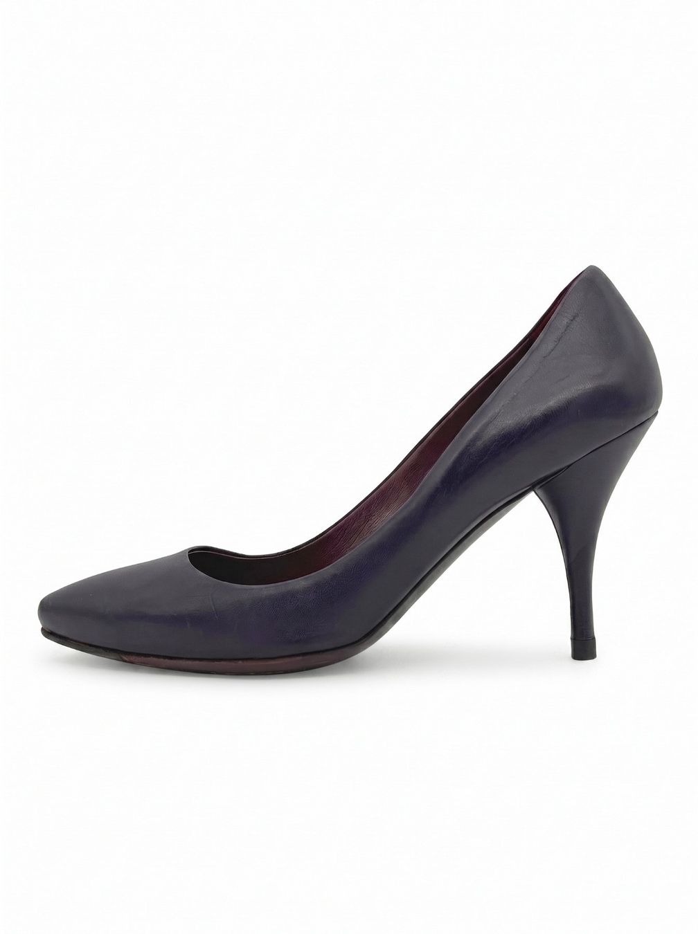 Miu Miu Scarpe da donna: Miu Miu Pointed-Toe Leather Pump EU 36.5 Lila – Usato da Zürich venduto da shoe_shop