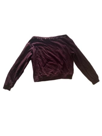 BORDEAUXFARBENE PULLOVER