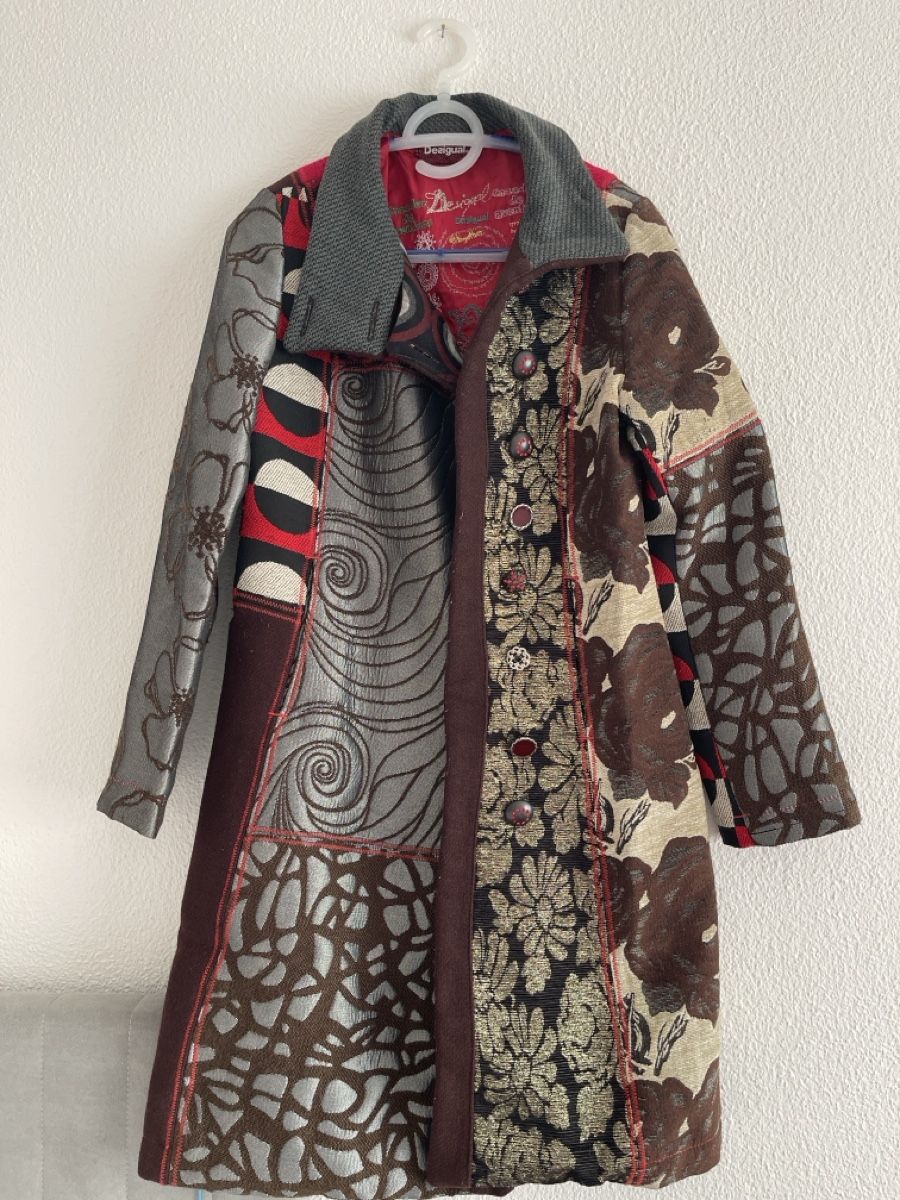Cappotti: Desigual Patchwork Coat, Unique Design, Size S – Usato da Winterthur venduto da shp_xcc5