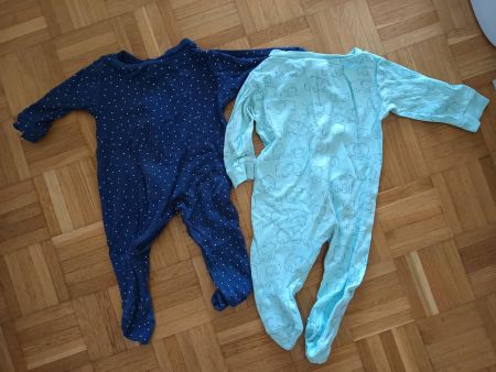 Baby-Pyjama x2 Gr. 62/68