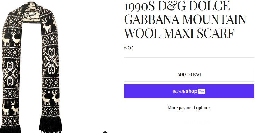 Dolce & Gabbana Foulards, Tücher & Schals: Dolce & Gabbana Schal / écharpe 280 x 28 cm – Gebraucht aus Collonges von Auganien 4