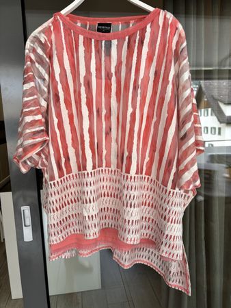 Sportalm Bluse Kitzbühel Grösse 42 coral weiss gestreift