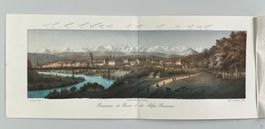Bern Panorama antik mit Alpen Briquet Cuvillier Lemercier