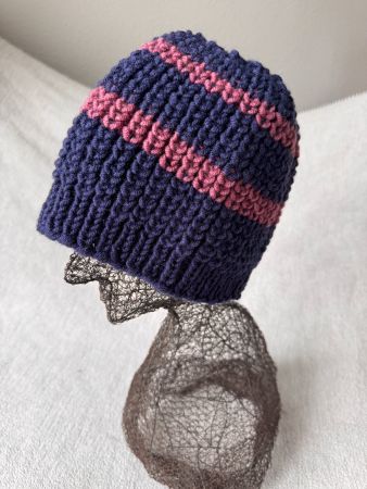 Mütze Wollkappe Beanie unisex *handgestrickt * dehnbar * neu