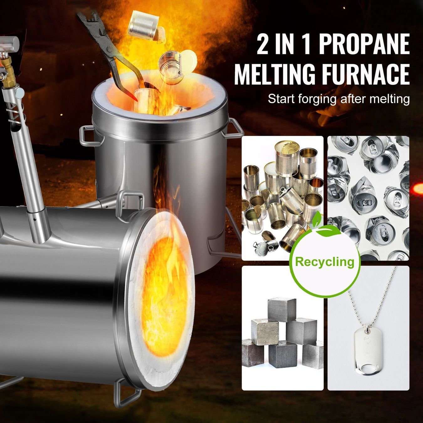 Camini: Propan Schmelzofen Set - 12kg Doppelbrenner – Nuovo e nell'imballaggio originale da Wallenwil venduto da toesstal-vertrieb 2