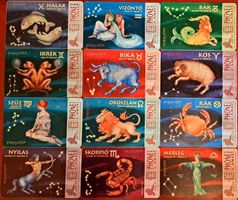 12 Telefonkarten "Zodiak". Ungarn