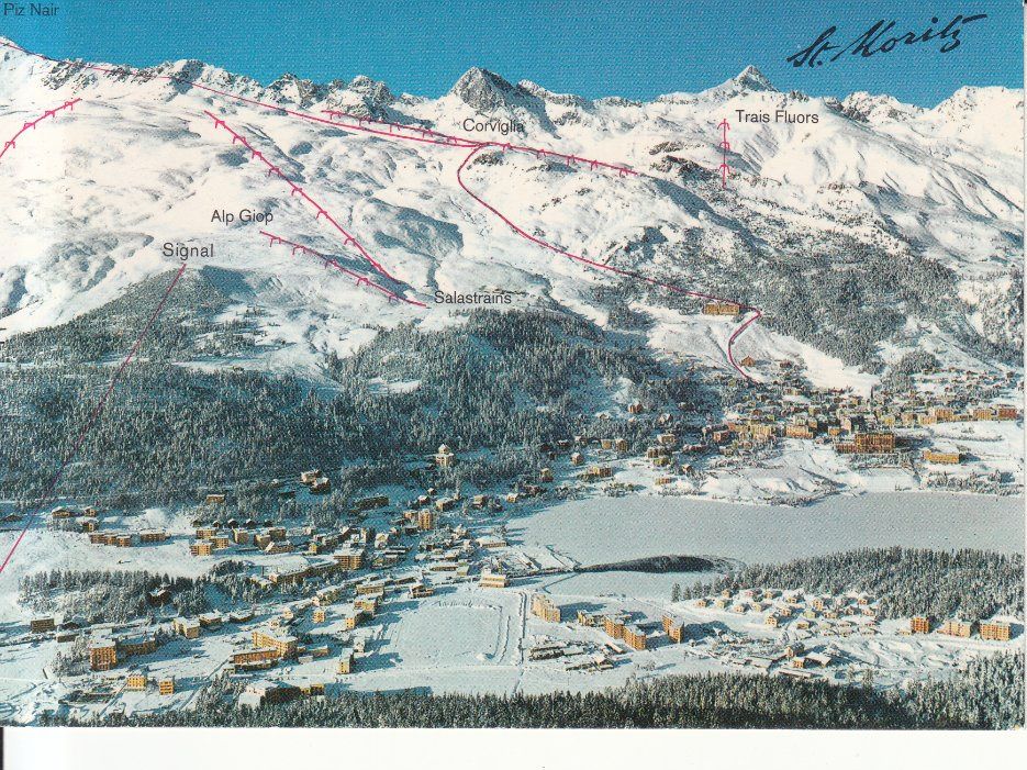 Cartoline postali: St. Moritz ca. 1970 – Usato da Bürglen TG venduto da StampGraf