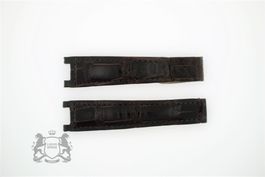 CARTIER Alligator Uhren Leder Band Faltschliesse 17mm *B134