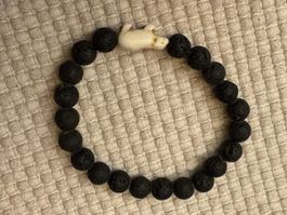 Armkette mit Lava Stein