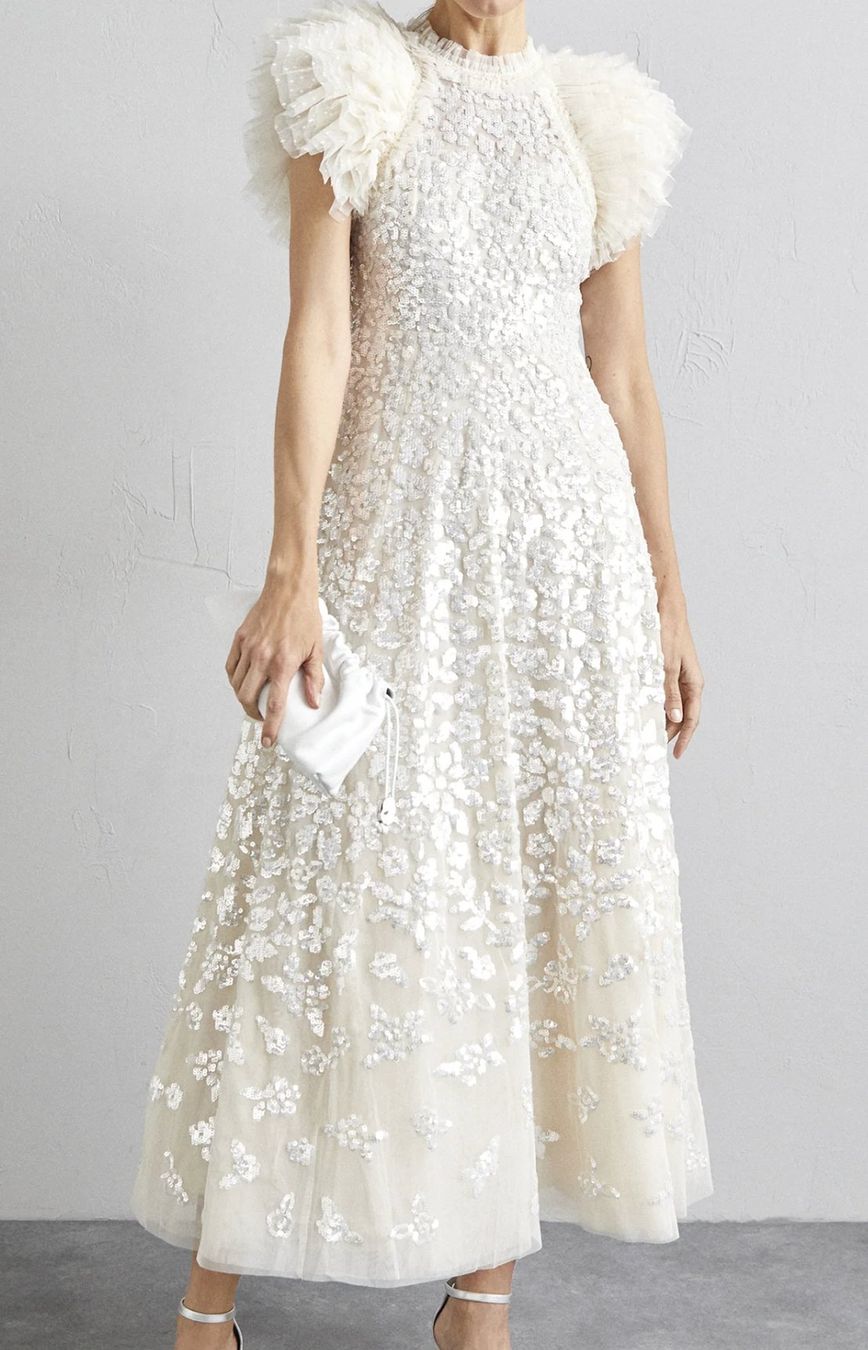 Vestiti: Needle & Thread Ballkleid / Cream / Pailletten – Usato da Basel venduto da Xaendi