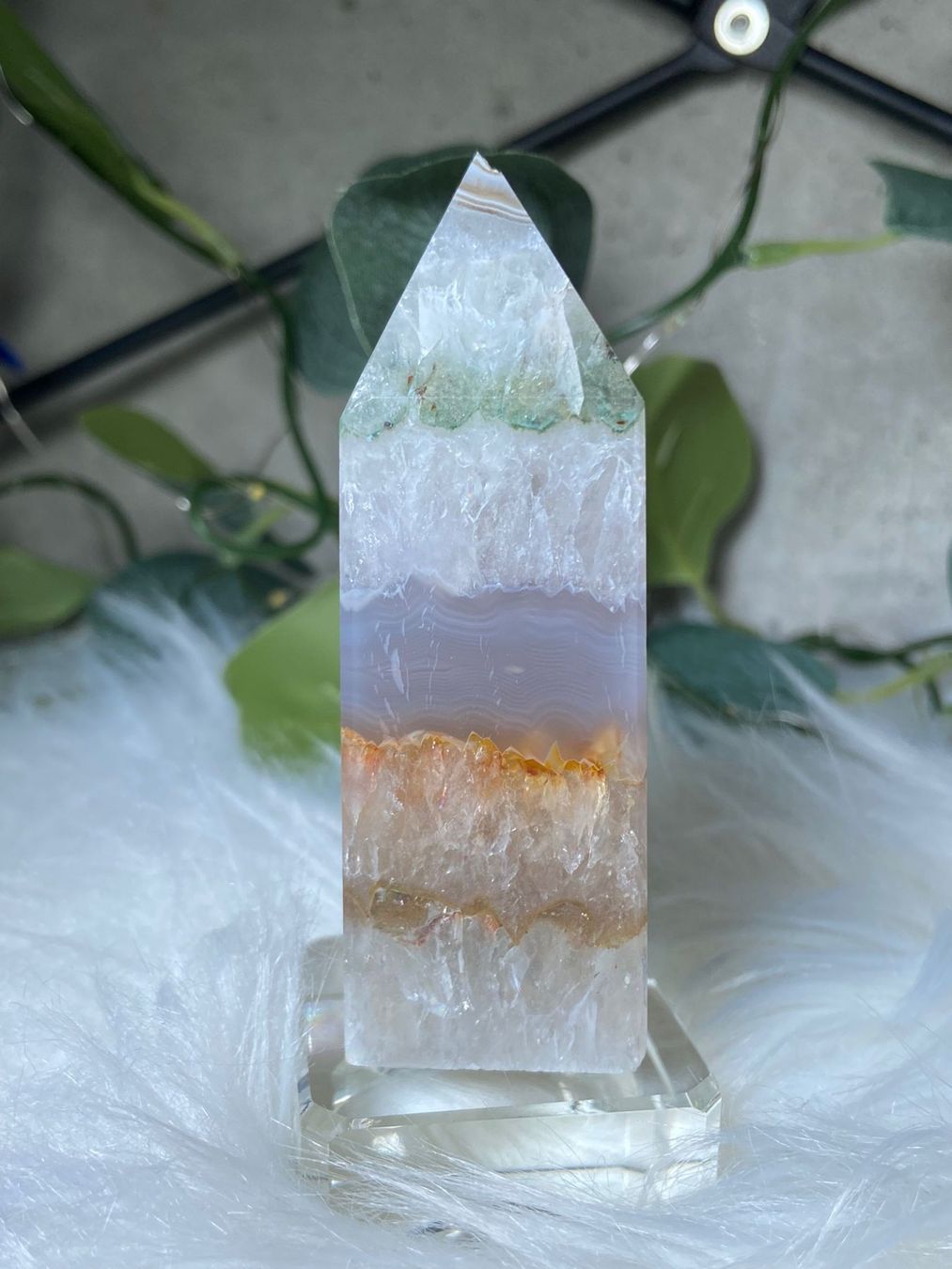 Minerali & Pietre curative: Achat-Turm - Agate tower – Usato da Neuheim venduto da m.hald 3