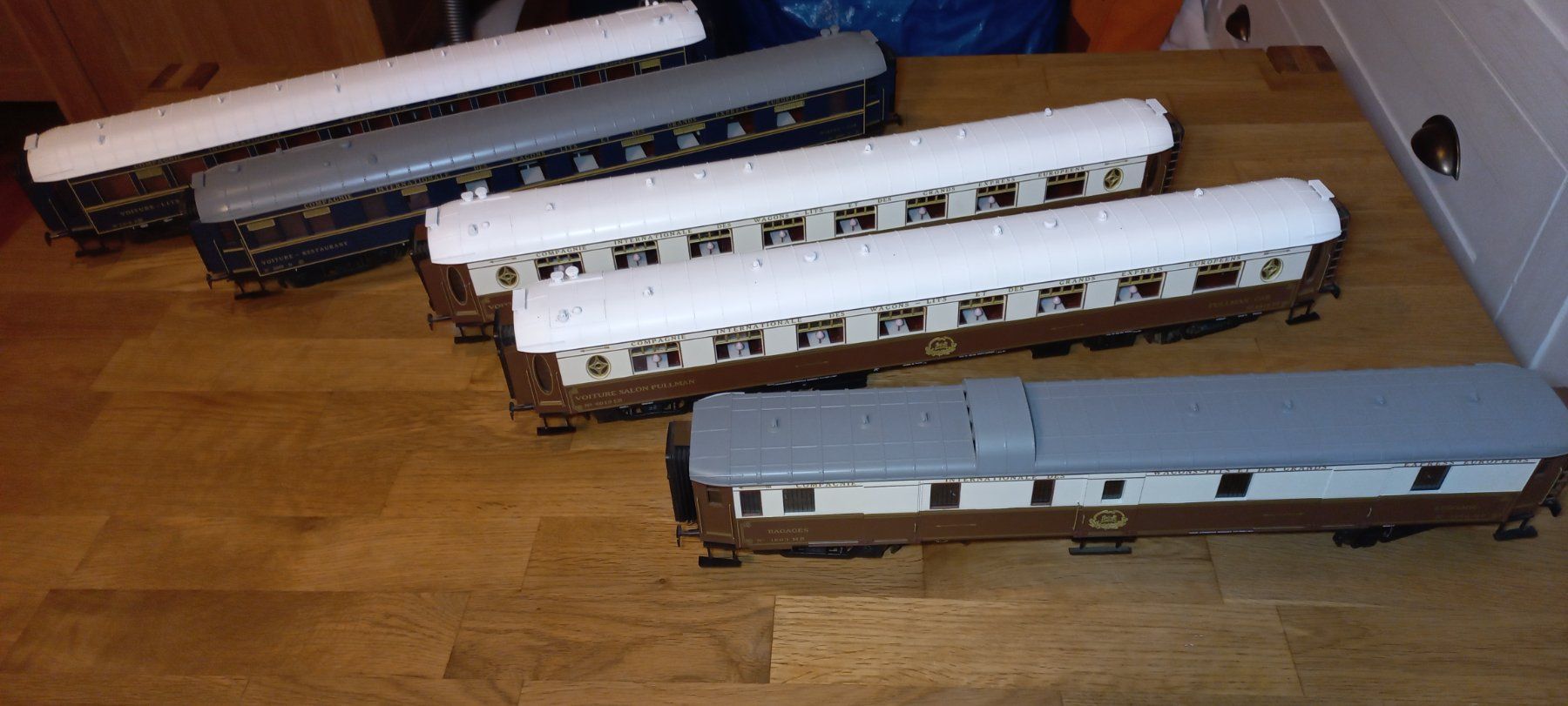 Modellini di ferrovie: M.T.H. Spur 0 Sncf CIWL / Pullman 5teilig – Usato da Olten venduto da bananariff 7