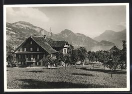 AK Weggis, An der Pension Friedheim