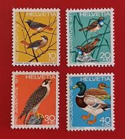 PRO JUVENTUTE SATZ VÖGEL 236 - 239 1971** POSTFRISCH