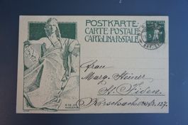 CH - Postkarte - St. Gallen nach St. Finden