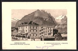 Meiringen, Central-Hotel Löwen F. Abegg