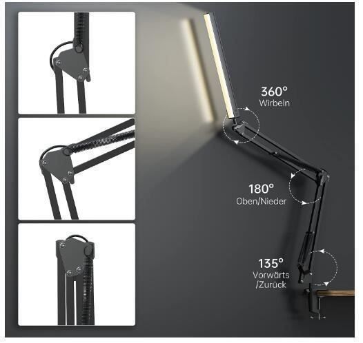 Lampade: EinstellbareDimmenAugenschutz Klemmlampe – Nuovo (secondo la descrizione) da Thun venduto da onlino