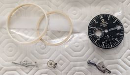 Ziffernblatt Omega Speedmaster und Zeiger