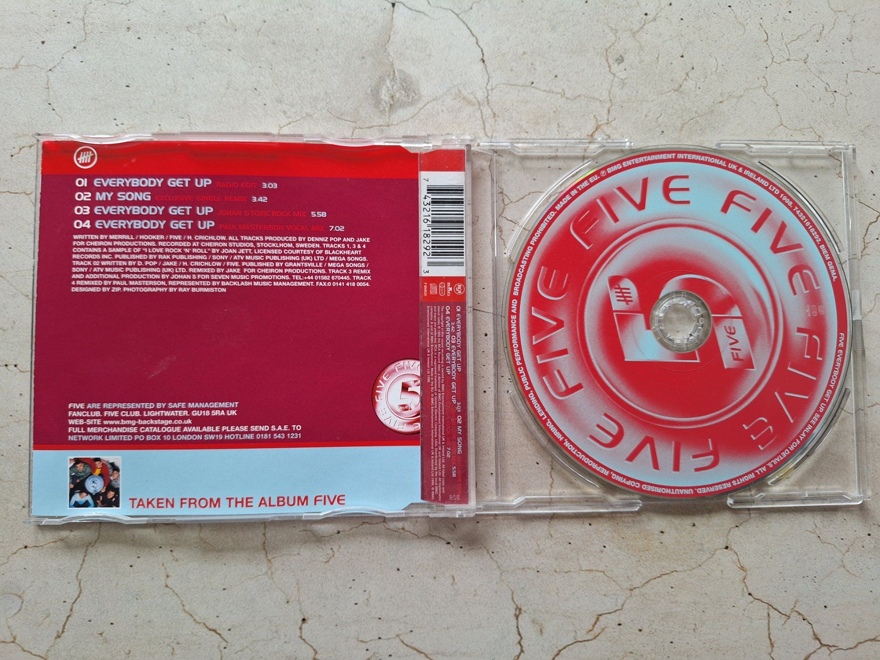 CD: Single CD Five - Everybody get up – Usato da Schaffhausen venduto da Mipakr 1