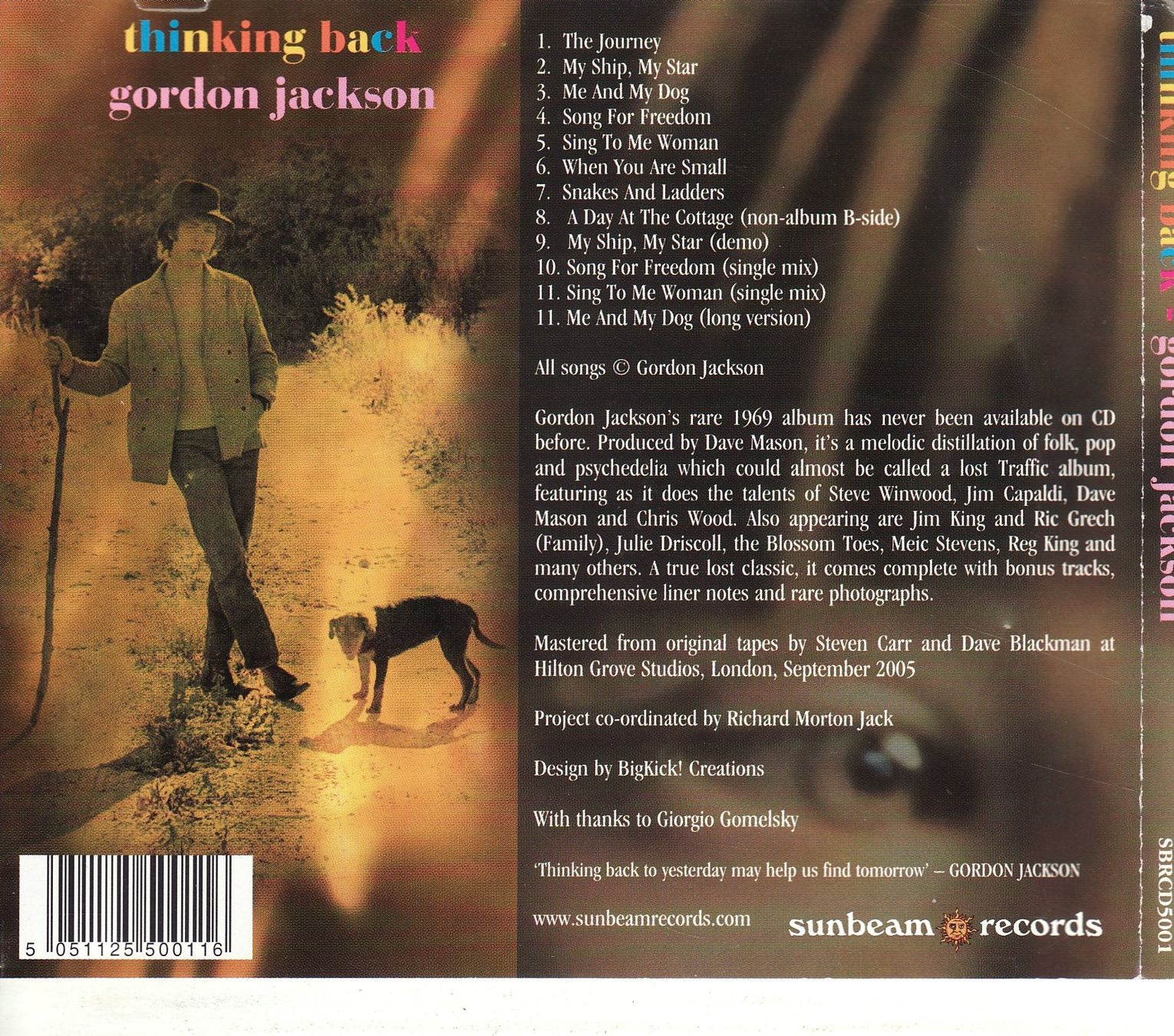 CDs: Gordon Jackson ‎– Thinking Back – Neu (gemäss Beschreibung) aus Boussens von catfood01 1