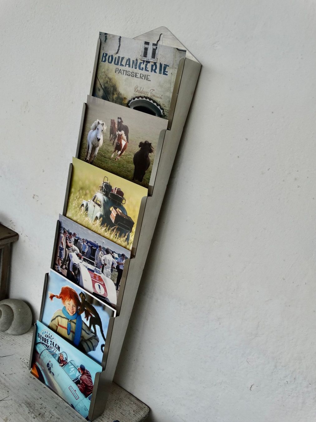 Allestimento di negozi e stand fieristici: Edelstahl Postkartenständer Kartenständer Postkarten swiss – Usato da Grossaffoltern venduto da amo64 4