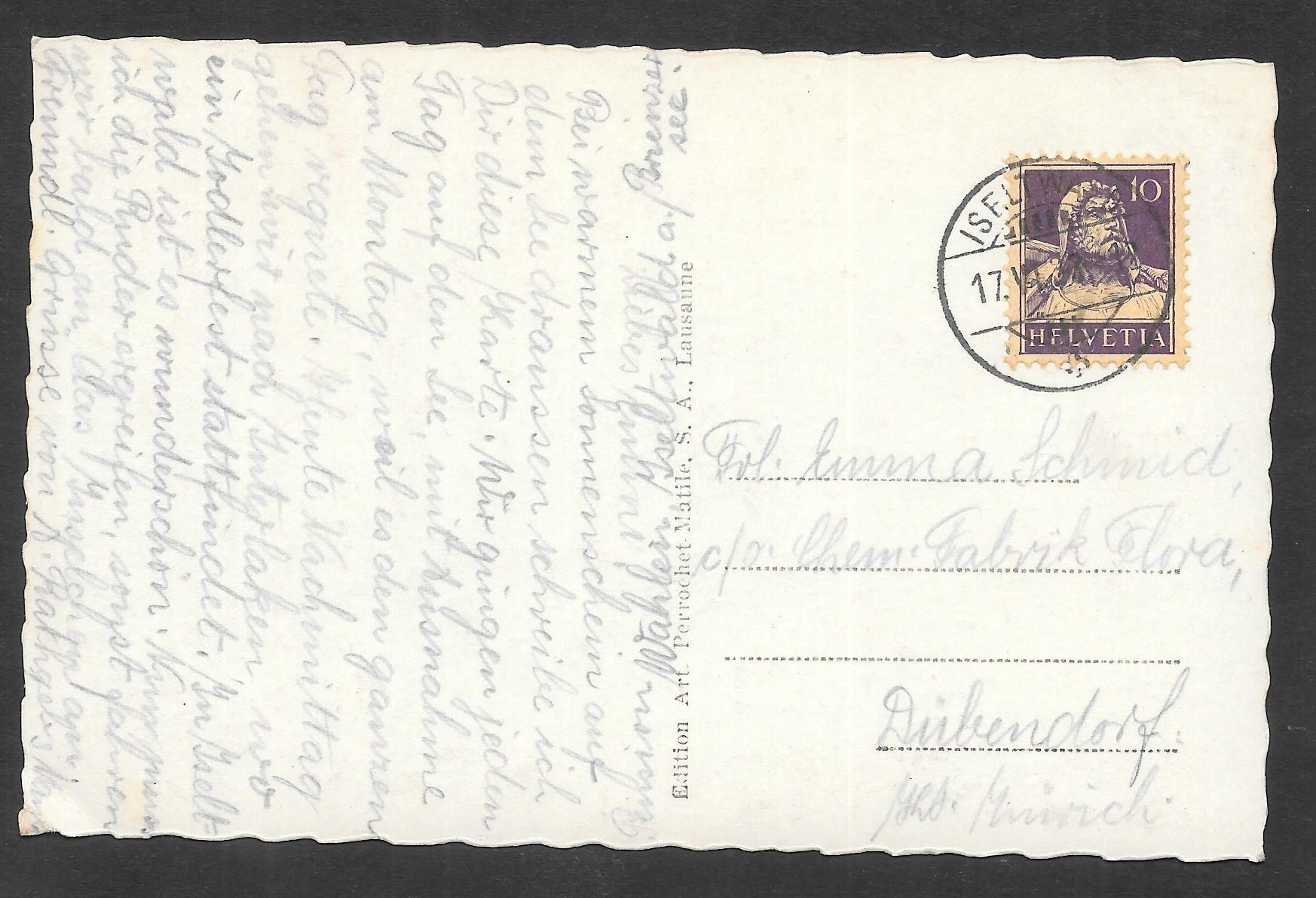 Cartes postales: Iseltwald Hôtel Pension du Lac – D'occasion à Olten par clotaldi 1