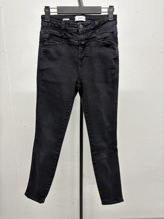 Closed Jeans Gr. 28 skinny pusher schwarz high waist