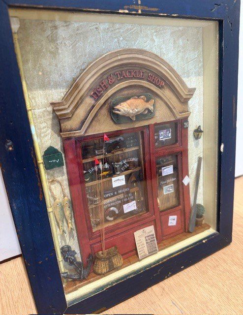 Poster & Bilder: Vintage Vitrine Bild "Fish & Tackle Shop" - Hingucker! – Gebraucht aus Gersau von pandabear01 2