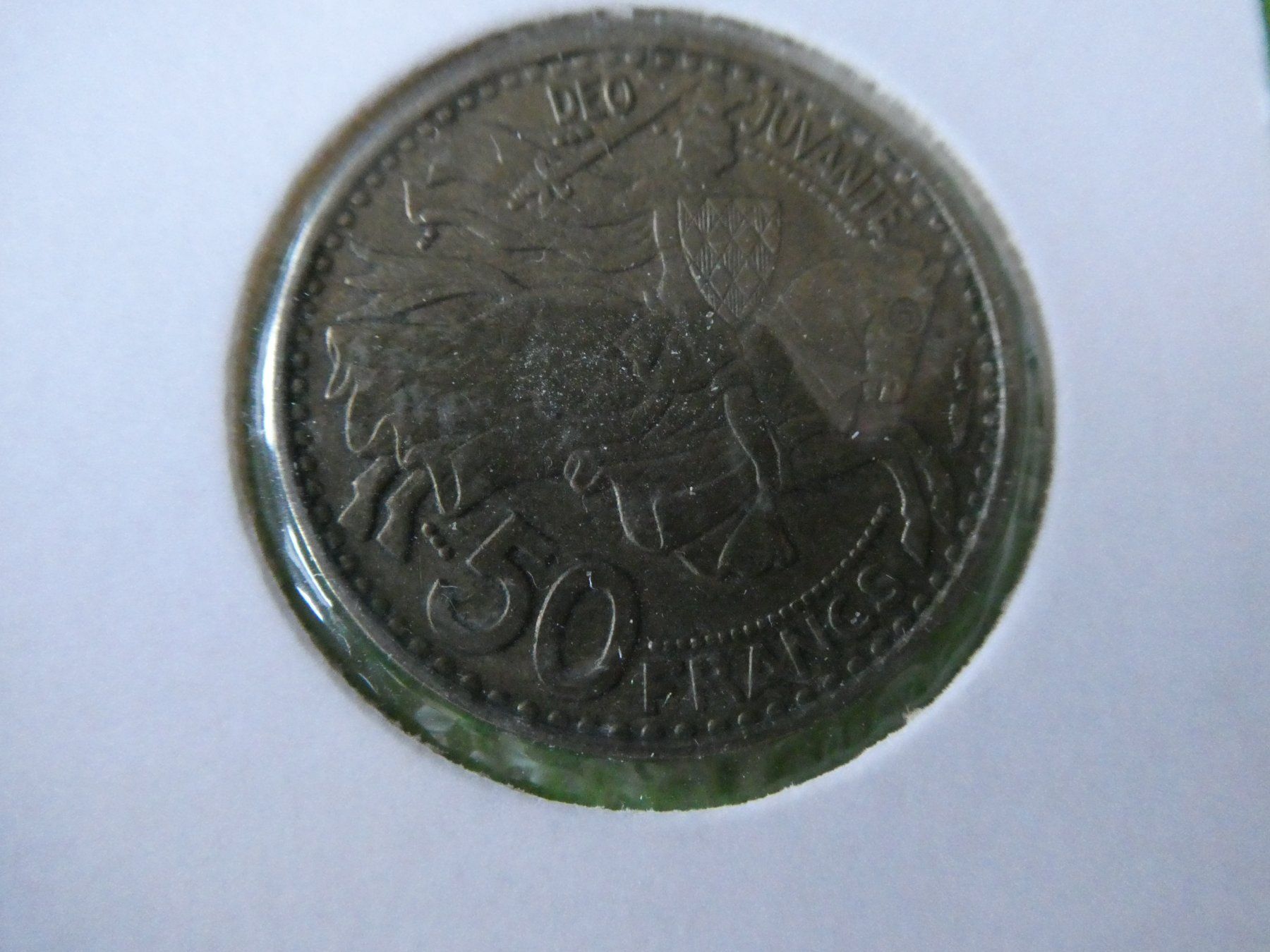Tutti le monete: Monaca 1950, 50 Francs – Usato da Hinterforst venduto da Rohusri 1