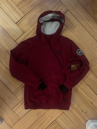 Skijacke / Ski Hoodie, Dunkelrot - Winter