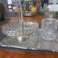 Mega Trio : Anbiete Schale / Glas Dose / Plateau