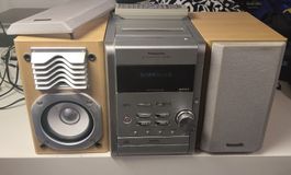 Top Panasonic Stereoanlage mit CD und Kassettenplayer RDS
