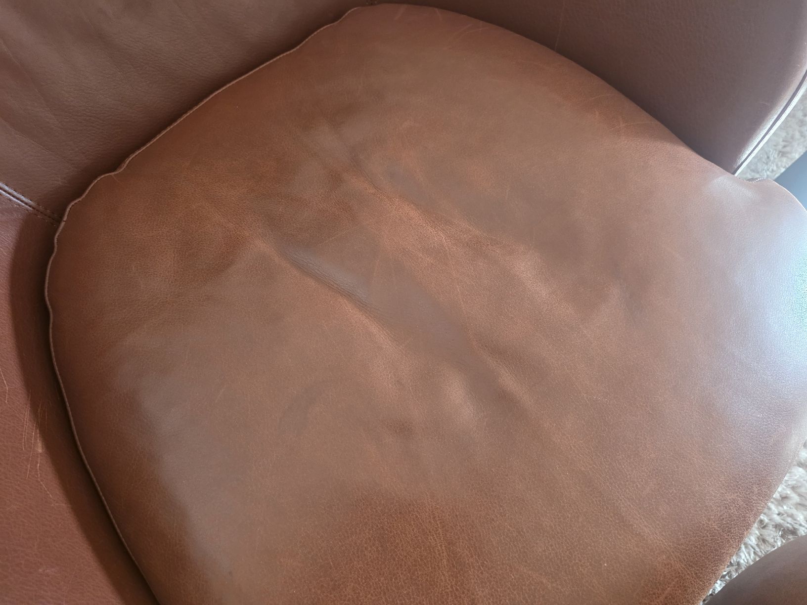Natuzzi Fauteuils: Natuzzi Leder Drehsessel mit grossem Hocker / Fussablage – D'occasion à Schaffhausen par onetheroad2017 5