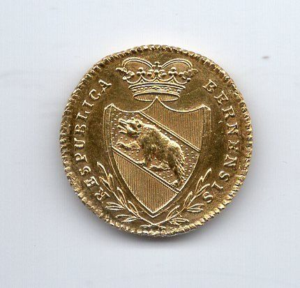 Tutti le monete: (1189) Bern, Dublone 1797, Krieger, top stgl – Usato da Rüthi (Rheintal) venduto da erdnuessli1