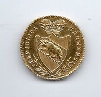 (1189) Bern, Dublone 1797, Krieger, top stgl