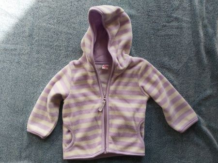 Faserpelzjacke mit Kapuze - Gr. 74