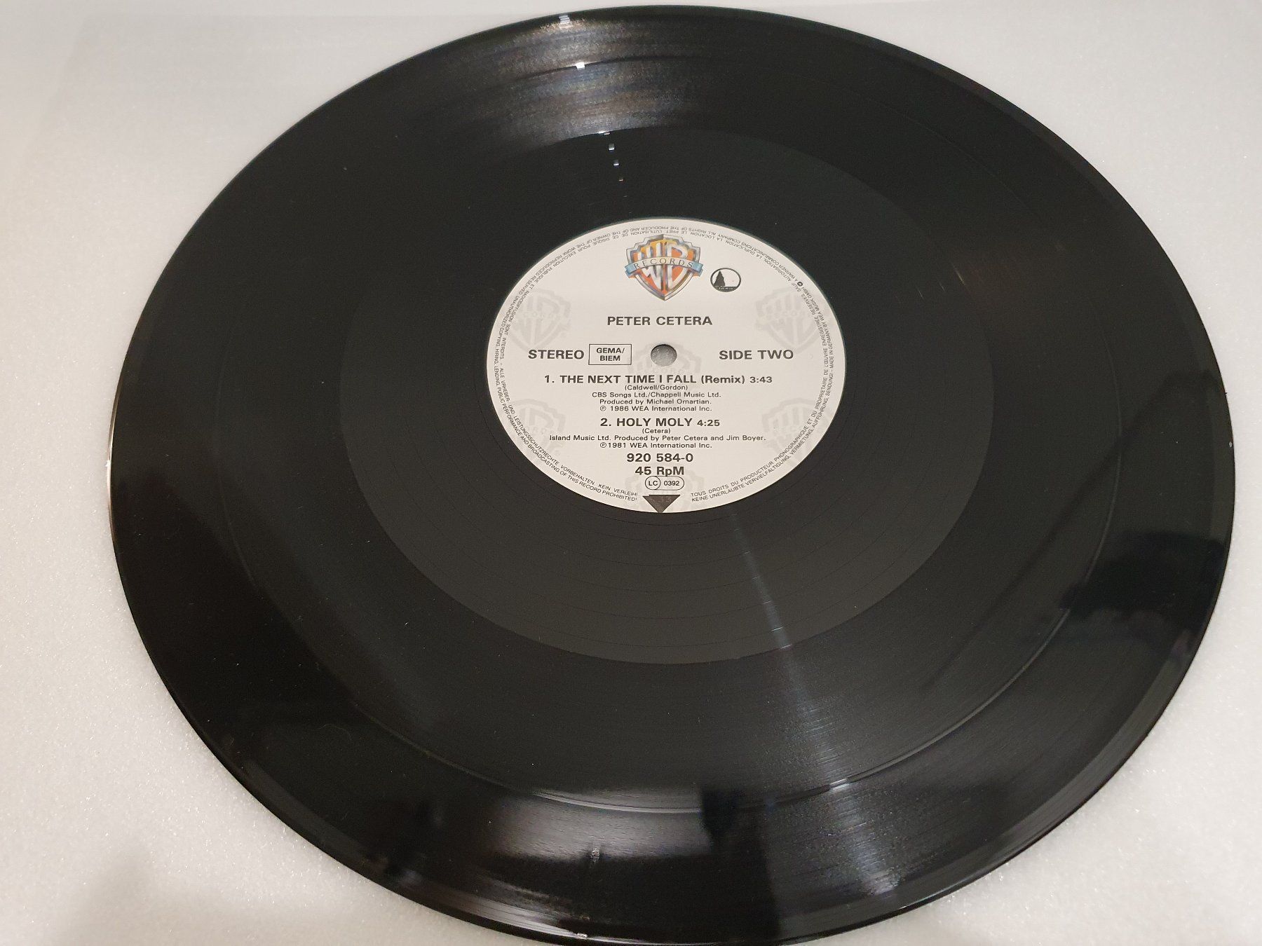 Schallplatten: Peter Cetera - The Next Time I Fall (Rock) – Gebraucht aus Uster von Vinyl-Leidenschaft 4