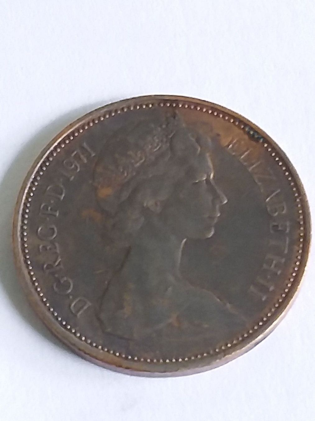 Tutti le monete: Münze TWO NEW PENCE 1971 – Usato da Schwyz venduto da Trofana 1