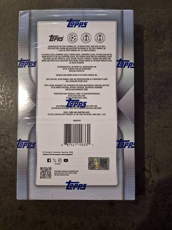 Topps Carte collezionabili: Topps Chrome 25/26 Hobby Box UCC – Usato da Seon venduto da Passion4SoccerCards 1