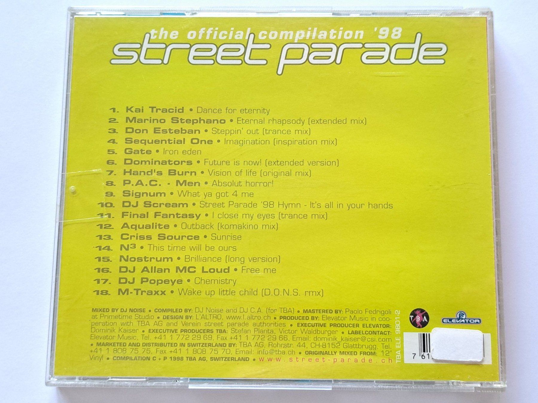 CD: Cd Street Parade 98 - DJ Noise – Usato da Pully venduto da bro_n52j 1
