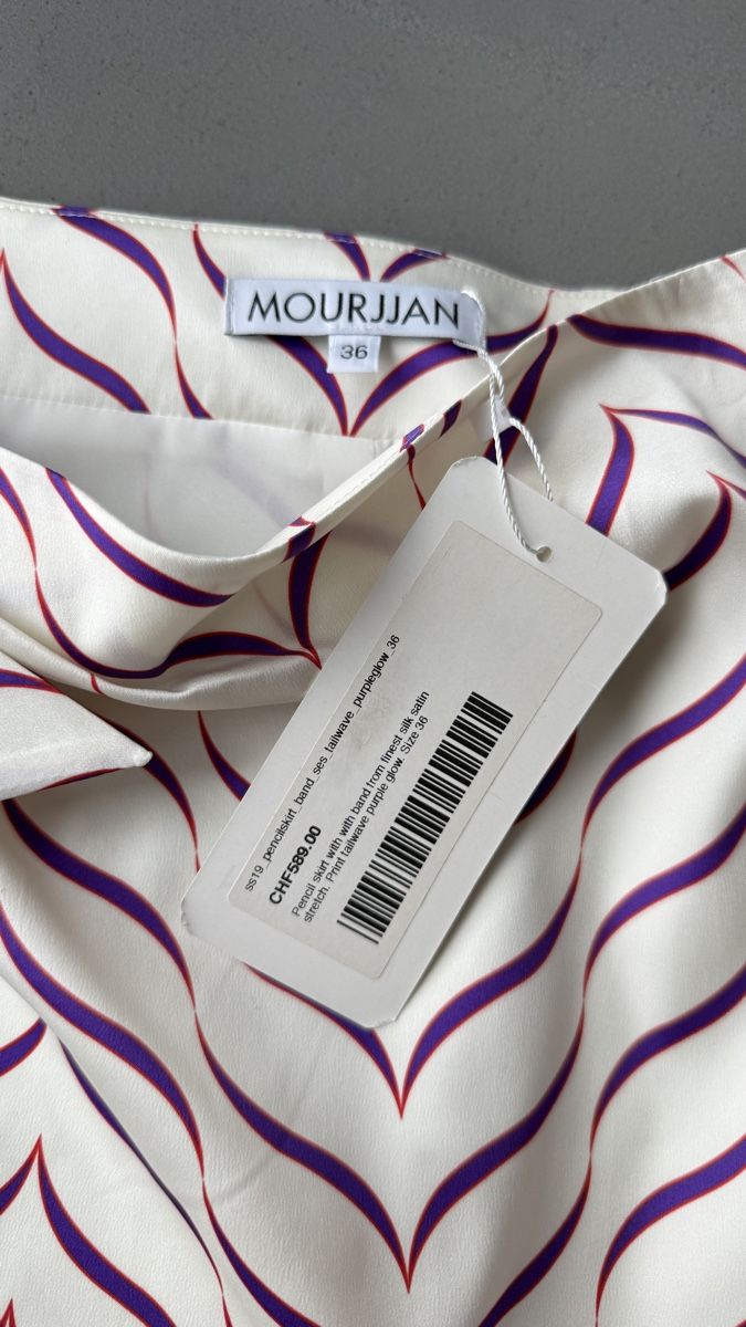 Gonne: Mourjjan Silk Skirt, Size 36, Purple Wave Pattern New – Nuovo (secondo la descrizione) da Zürich venduto da xs_s_artikel 6