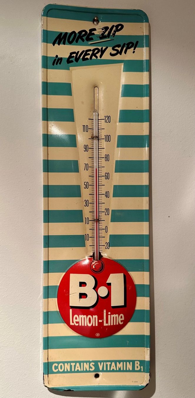 Sonstiges für Haushalt & Wohnen: B1 Lemon-Lime Thermometer USA 1950; Soda-Pop – Gebraucht aus Muttenz von topi68