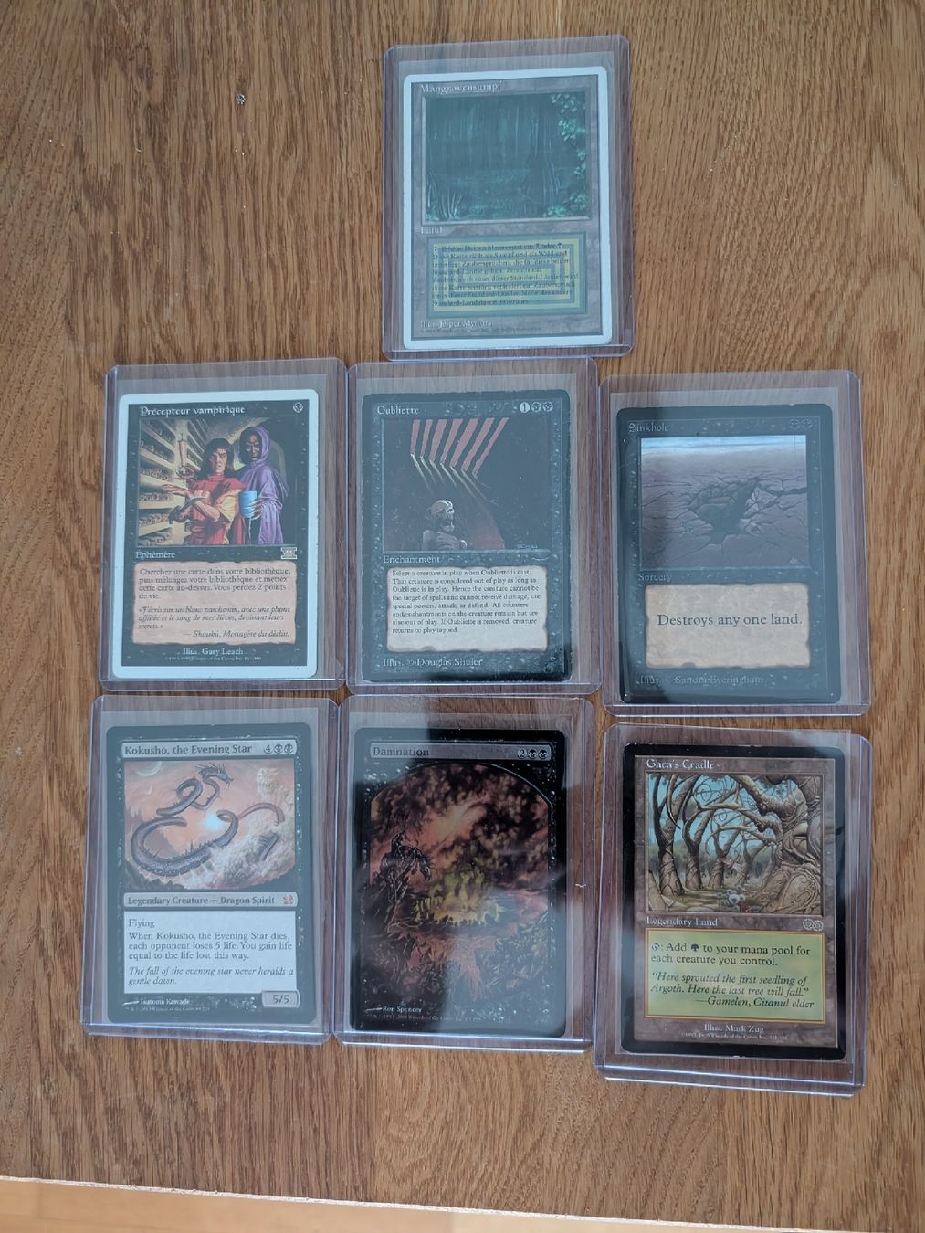 Magic The Gathering Carte collezionabili: Gaea's Cradle, Mangrovensumpf, Sinkhole, usw. MTG – Usato da Bern venduto da Ricardoni