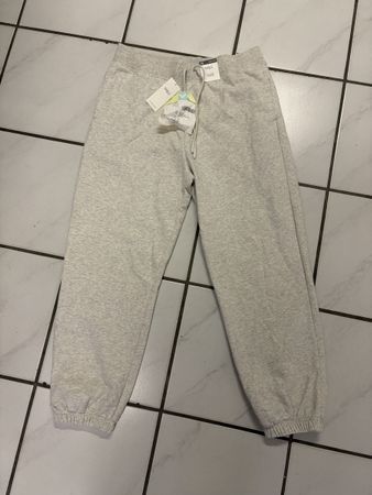 M&S Joggers Cuffed Grey Marl Size 16 Regular New With Tags